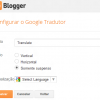 Gadget Google Tradutor para Blogger