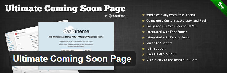 WordPress Ultimate Coming Soon Page Plugn